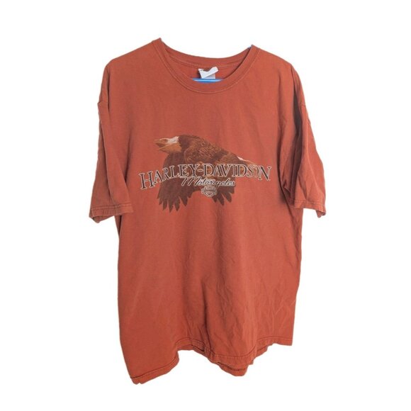 2004 Harley Davidson T Shirt Size XL Harley Davidson Shop Orange Goldsboro NC - Picture 1 of 16